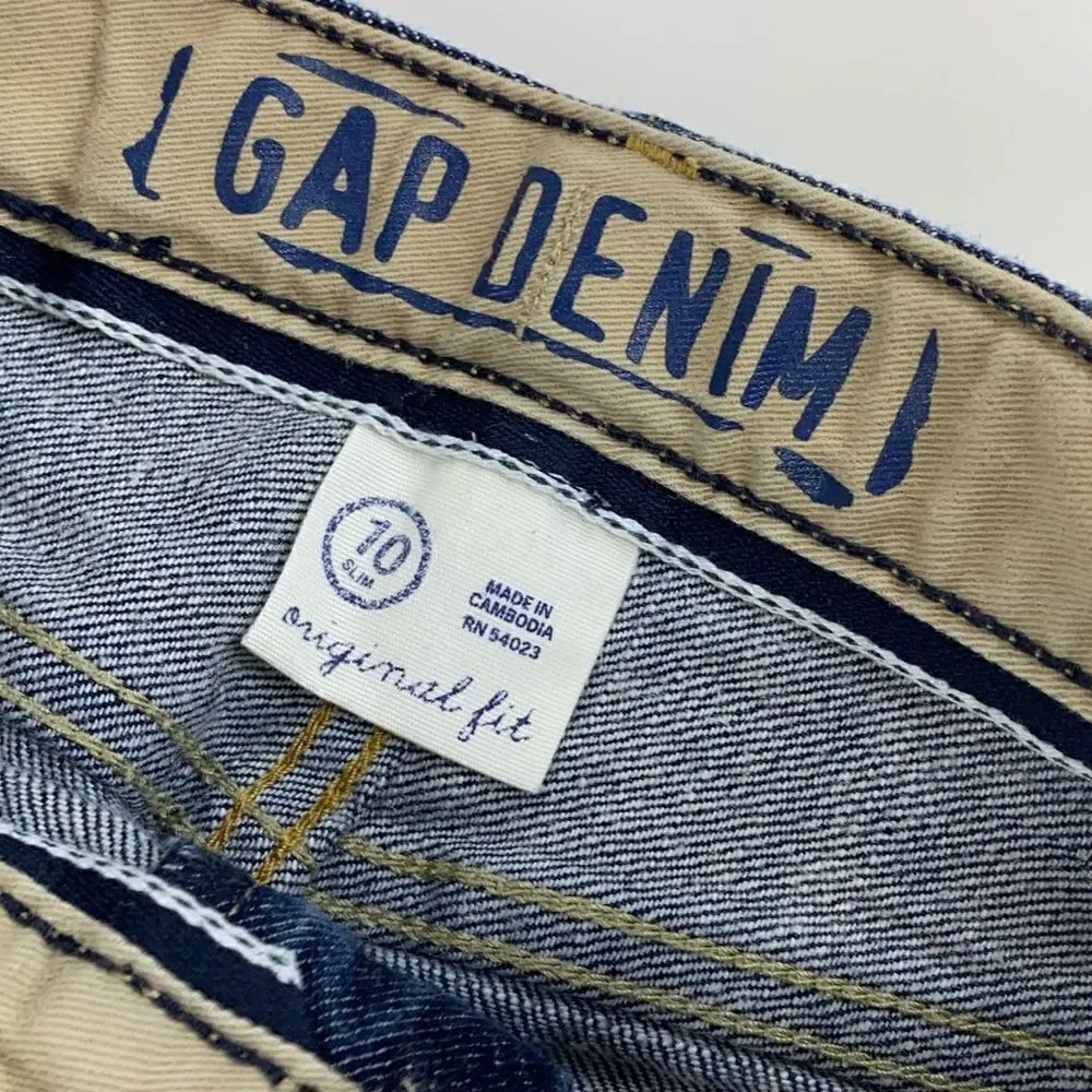 Gap denim straight leg dark wash jean 10